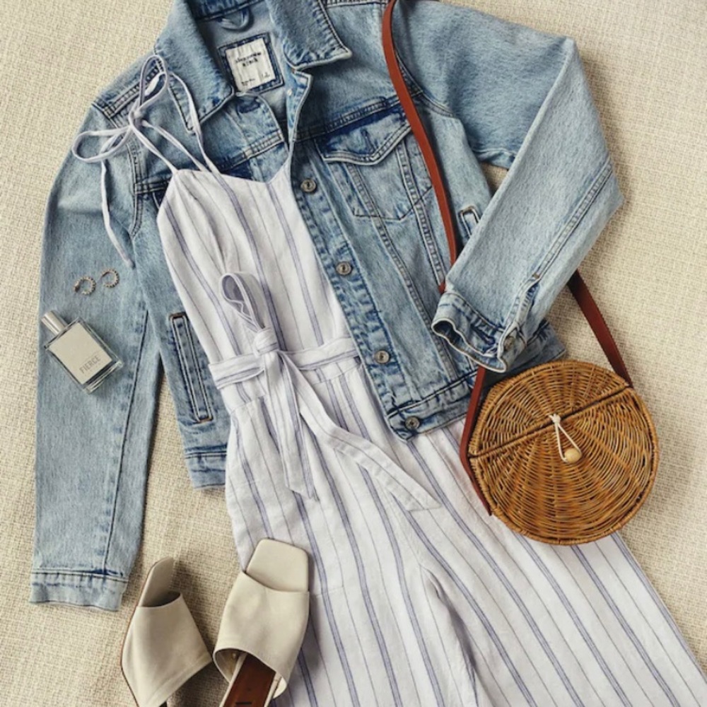 Abercrombie Striped Jumpsuit